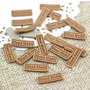 レザー風タグ handmade 文字 ミニタグ6mm×20mm アップリケ