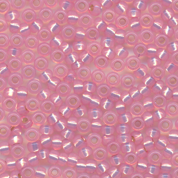 MIYUKI シードビーズ 丸小 11/0 約2mm #555 ライトピンク(アラバス銀引着色) ミユキビーズ