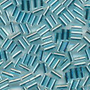 MIYUKI 竹ビーズ 1分 1.5x3mm #18(#47) アクア銀引 ミユキビーズ