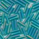 MIYUKI 竹ビーズ 2分 1.7x6mm #2405FR ティールスキAB(ツヤ消) ミユキビーズ つや消し