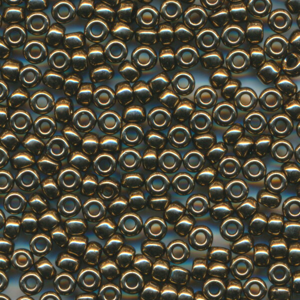 MIYUKI シードビーズ 丸小 11/0 約2mm #457 こげ金焼付 ミユキビーズ