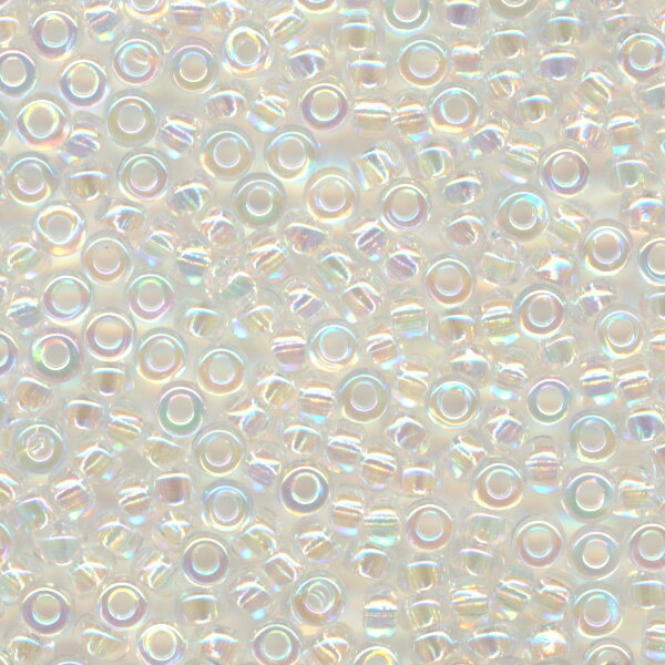 MIYUKI シードビーズ 丸小 11/0 約2mm #250 クリスタルAB ミユキビーズ
