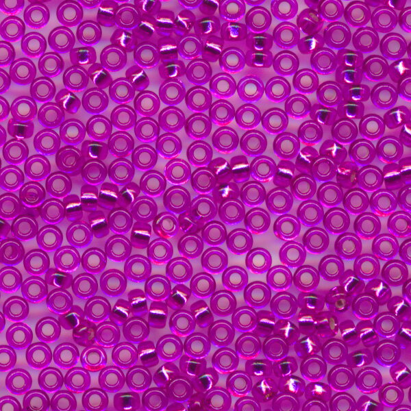 MIYUKI シードビーズ 丸特小 15/0 約1.5mm #1340 ダークピンク(クリスタル銀引着色) ミユキビーズ