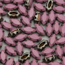 ヴィンテージスワロフスキー爪付き 2穴 #4200 10x5mm オペークローズ 10個 縫付用ラインストーン ビーズ