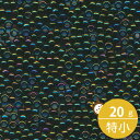 MIYUKI シードビーズ 丸特小 15/0 約1.5mm #453 グリーン玉虫 20グラムバラ 約5,000粒入り ミユキビーズ