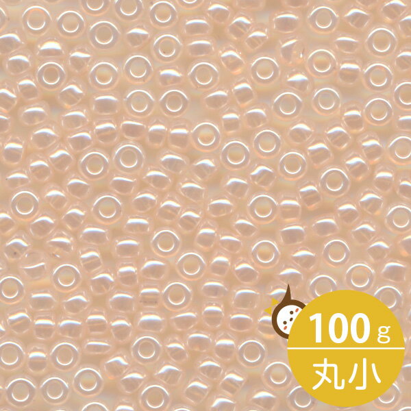 MIYUKI シードビーズ 丸小 11/0 約2mm #519 ピンクパール(セイロン中染) 100グラムバラ (20グラムパック×5個) 約11,000粒入り ミユキビーズ