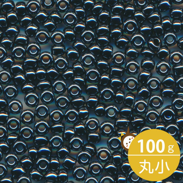 MIYUKI シードビーズ 丸小 11/0 約2mm #451 ガンメタル 100グラムバラ (20グラムパック×5個) 約11,000粒入り ミユキビーズ