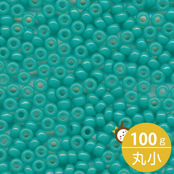 MIYUKI シードビーズ 丸小 11/0 約2mm #412 ターコイズグリーンギョク 100グラムバラ (20グラムパック×5個) 約11,000粒入り ミユキビーズ