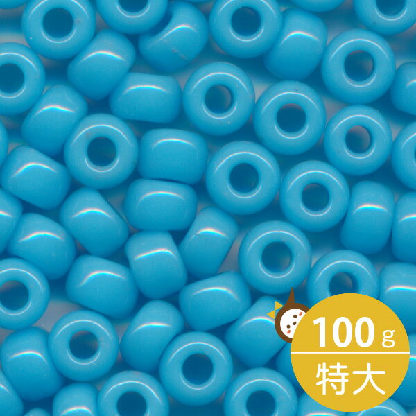MIYUKI シードビーズ 特大 6/0 約4mm #413 水ギョク 100グラムバラ (20グラムパック×5個) 約1,200粒入り ミユキビーズ