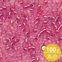 MIYUKI シードビーズ 丸小 11/0 約2mm #1338 ピンク(クリスタル銀引着色) 100グラムバラ (20グラムパック×5個) 約11,000粒入り ミユキビーズ