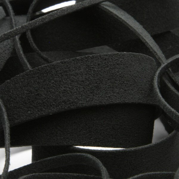 スエードテープ 5mm ブラック 9.14M巻 手芸 服飾 ラッピング 人工皮革 FUJIYAMA RIBBON