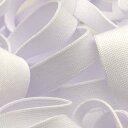 薄手ニットテープ ポリエステル 9mm ホワイト 9.14M巻 手芸 服飾 ラッピング FUJIYAMA RIBBON