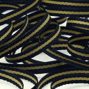 ストライプグログランリボン 約4mm ブラック&ゴールド 9.14M巻 手芸 服飾 ラッピング FUJIYAMA RIBBON