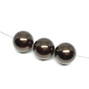 樹脂パール ビーズ ラウンド 12mm ダークブラウン 20個入り パールビーズ カラーパール