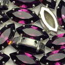 スワロフスキー爪付き 2穴 #4200 15x7mm アメジスト 5個入り