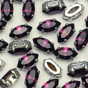 スワロフスキー爪付き 2穴 #4200 8x4mm アメジスト 10個入り