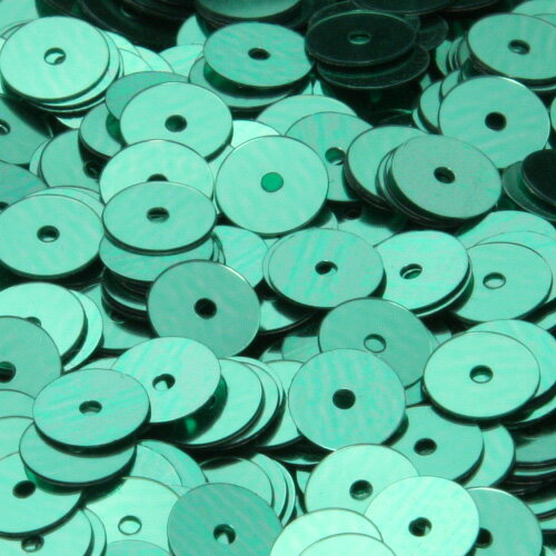 フランス製 高級スパンコール メタリック グラデーション スパングル 平丸 6mm グリーン