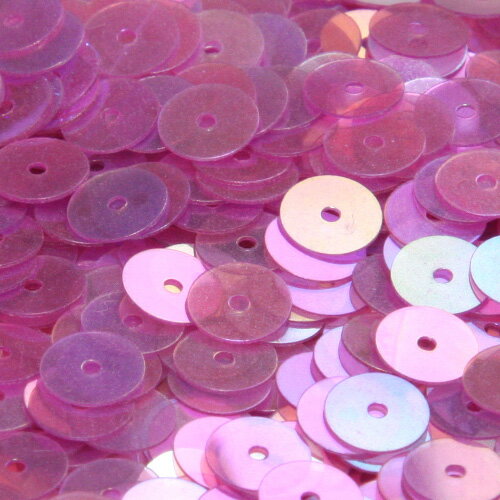 フランス製 高級スパンコール 透明 グラデーション スパングル 平丸 6mm パープル アイリス