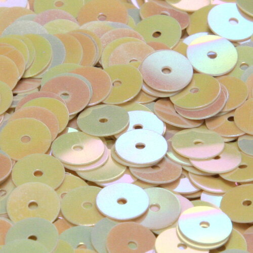 フランス製 高級スパンコール 不透明 グラデーション スパングル 平丸 6mm ライトブラウン アイリス