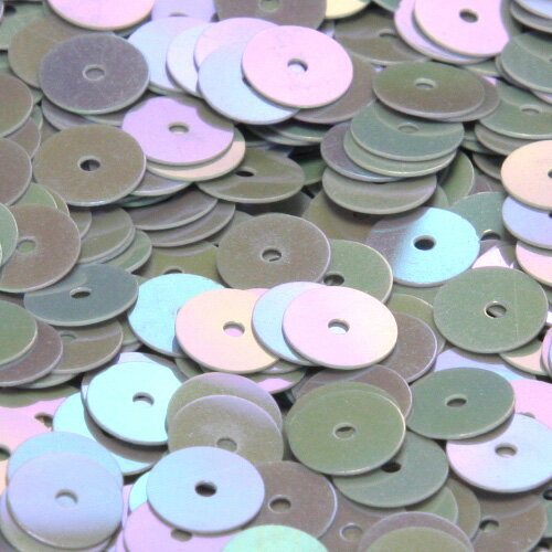 フランス製 高級スパンコール 不透明 グラデーション スパングル 平丸 6mm ダークグレー アイリス