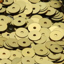 ウォッシャブル スパンコール スパングル 平丸 5mm ゴールド メタリック