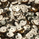 フランス製 高級スパンコール メタリック グラデーション スパングル 亀甲 6mm ゴールド