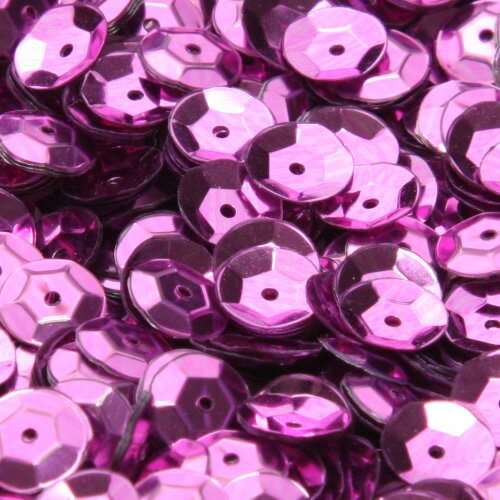 フランス製 高級スパンコール メタリック グラデーション スパングル 亀甲 6mm パープル