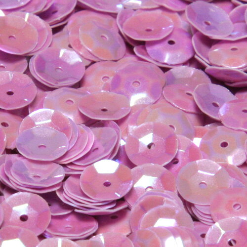 フランス製 高級スパンコール 不透明 グラデーション スパングル 亀甲 6mm パープル アイリス 5グラム 約500枚入り