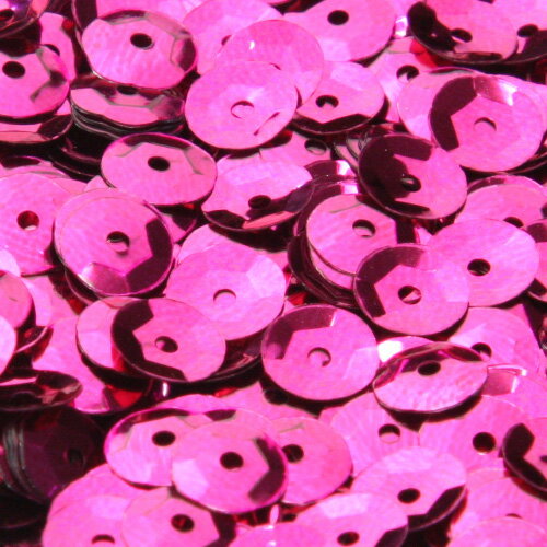 ウォッシャブル スパンコール スパングル 亀甲 4mm フューシャ メタリック