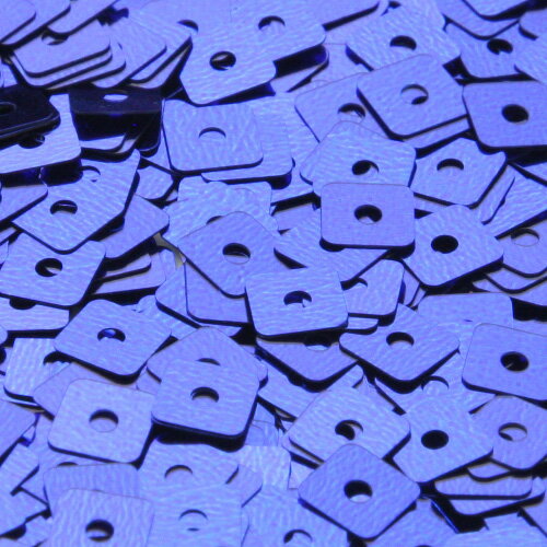 ウォッシャブル スパンコール スパングル スクエア 5mm ブルー メタリック
