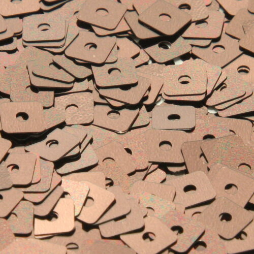 ウォッシャブル スパンコール スパングル スクエア 5mm ダークブロンズ メタリック