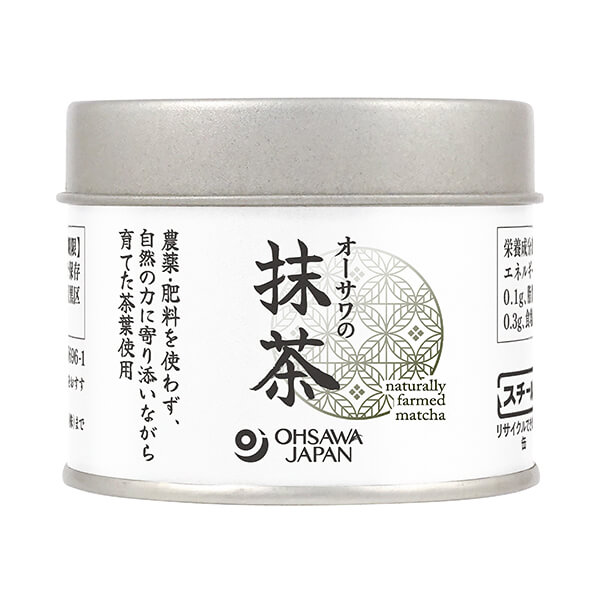 Powdered Tea - オーサワの抹茶 30g 缶入り 京都和束町産 石臼挽き マクロビオティック オーサワジャパン 製菓用 お点前用 贈り物