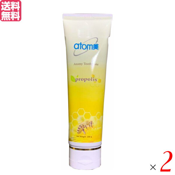 【12/1(月)限定！ポイント最大8倍！】アトミ atom美 ATOMY 歯ミガキ 200g 2本セット 歯磨き粉 はみがき ハミガキ 送料無料