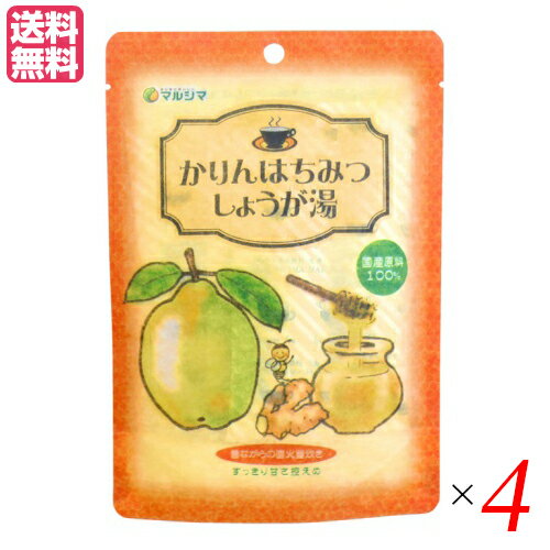 生姜湯 しょうが湯 生姜茶 かりんはちみつしょうが湯 (12g×5) 4袋セット マルシマ 送料無料