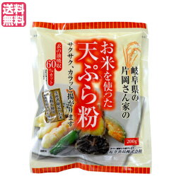 天ぷら粉 グルテンフリー 無添加 お米を使った天ぷら粉 200g 桜井食品 送料無料