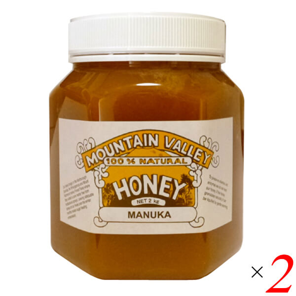 【マラソン限定!ポイント2倍!100円クーポン!】マウンテンバレー マヌーカ蜂蜜 2kg 2個セット マヌカはちみつ マヌカハニー