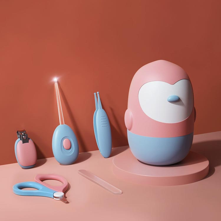 5点セット ベビー爪切り セット 赤ちゃん爪切り 新生児爪切り 送料無料 爪はさみ 爪やすり 爪きりはさみ ベビーハサミ ネイルケア　お鼻ケアのピンセット付き クリスマス 出産 お祝い プレゼント ギフト