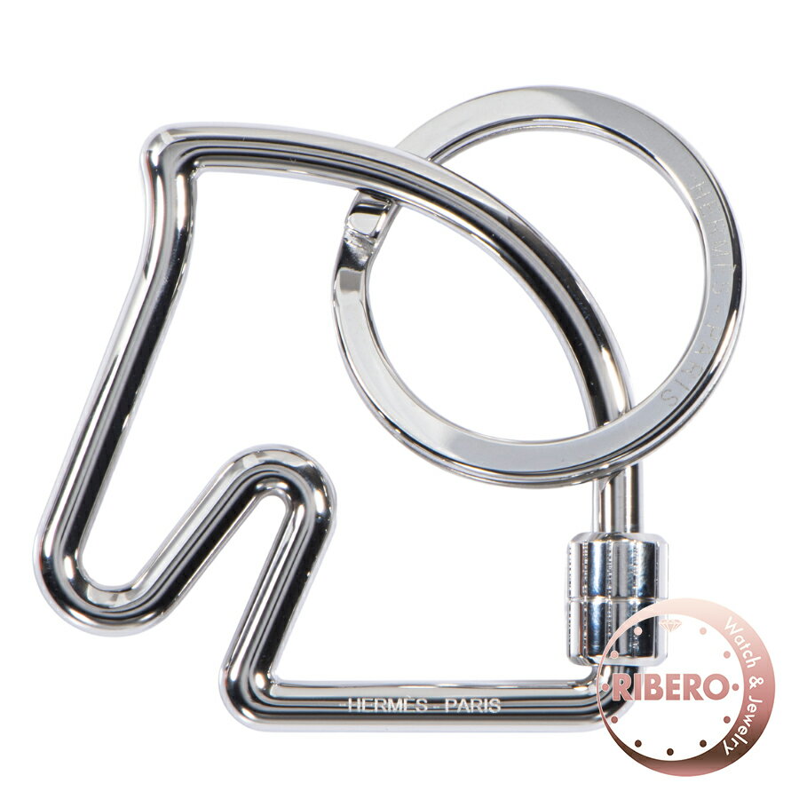 HERMES エルメス Porte-cles cheval シュバル H077216FJ00 キーリング ホース 馬 キーホルダー【中古】