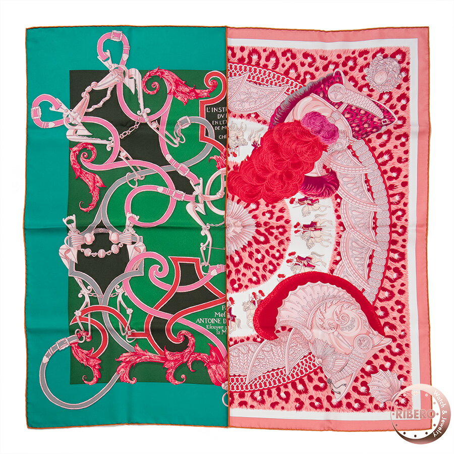 希少新品未使用品】HERMES カレ 45 1988年ヴィンテージ ピンク系