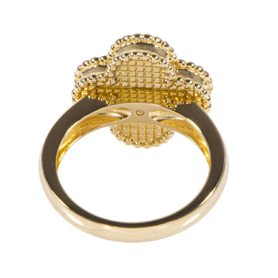 Van Cleef & Arpels ヴァンクリーフ＆アーペル ヴィンテージ アルハンブラ VCARA41150 リング・指輪 10号 ゴールド ホワイト【中古】