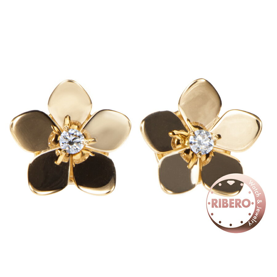 GRAFF グラフ ワイルドフラワー ミニ イヤリング RGE1806 ピアス ピンク ゴールド【中古】