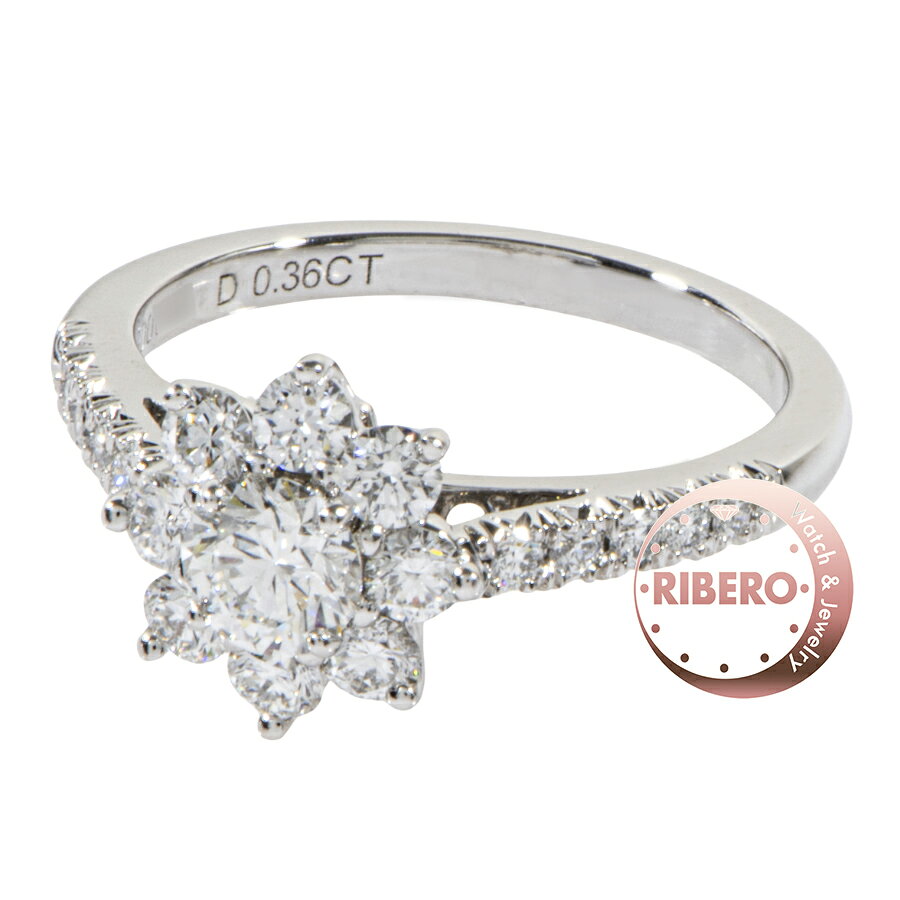 Rakuten - HARRY WINSTON ハリーウィンストン サンフラワー ミニ FRDPNA003SF リング・指輪 Pt950 10号 シルバー【中古】