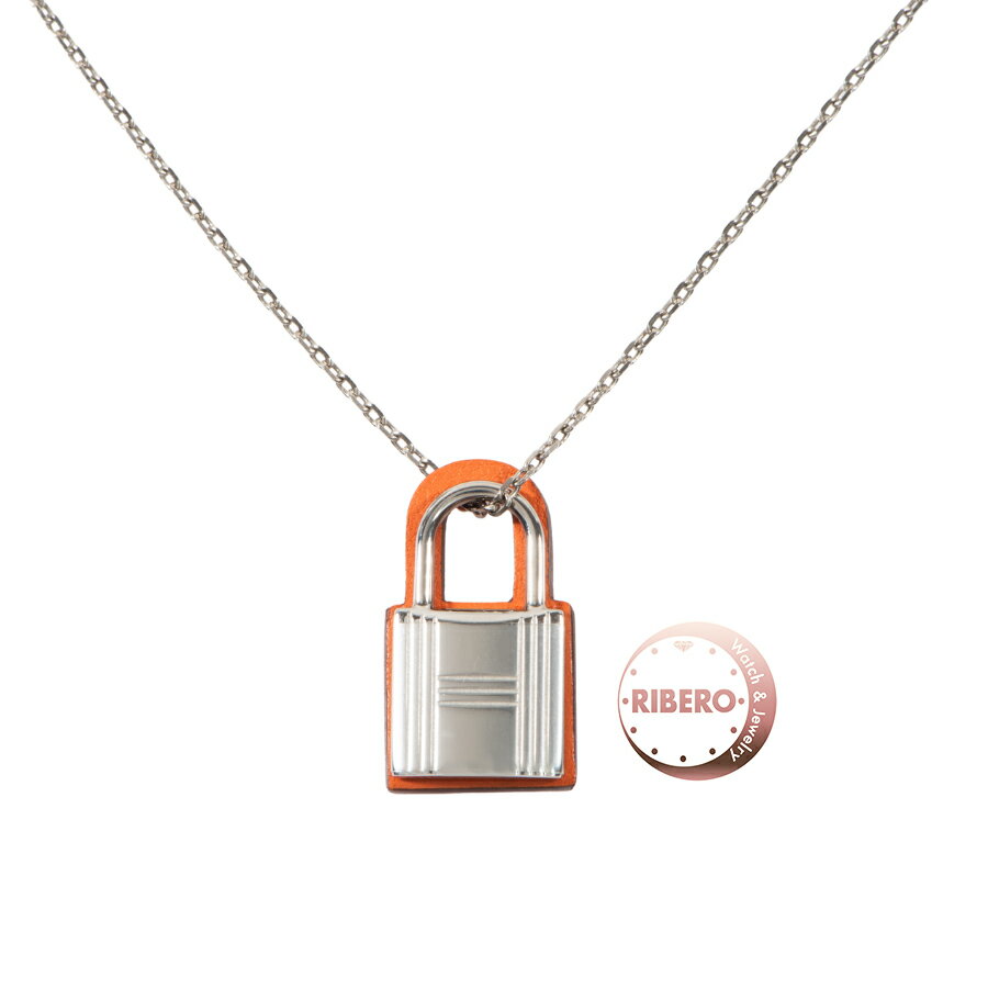 Rakuten - HERMES エルメス オーケリーPM ペンダント ネックレス シルバー オレンジ D刻印(2019年）【中古】