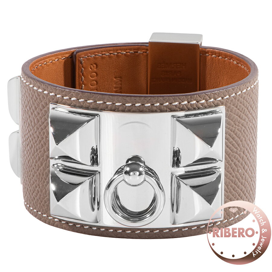 HERMES エルメス コリエドシアン ブレスレット ベージュ シルバー B刻印(2023年)【中古】のサムネイル