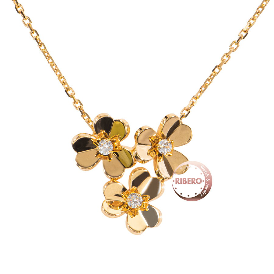 Van Cleef & Arpels ヴァンクリーフ＆アーペル フリヴォル ペンダント 3フラワー ミニモデル VCARP2DU00 ネックレス ゴールド【中古】のサムネイル