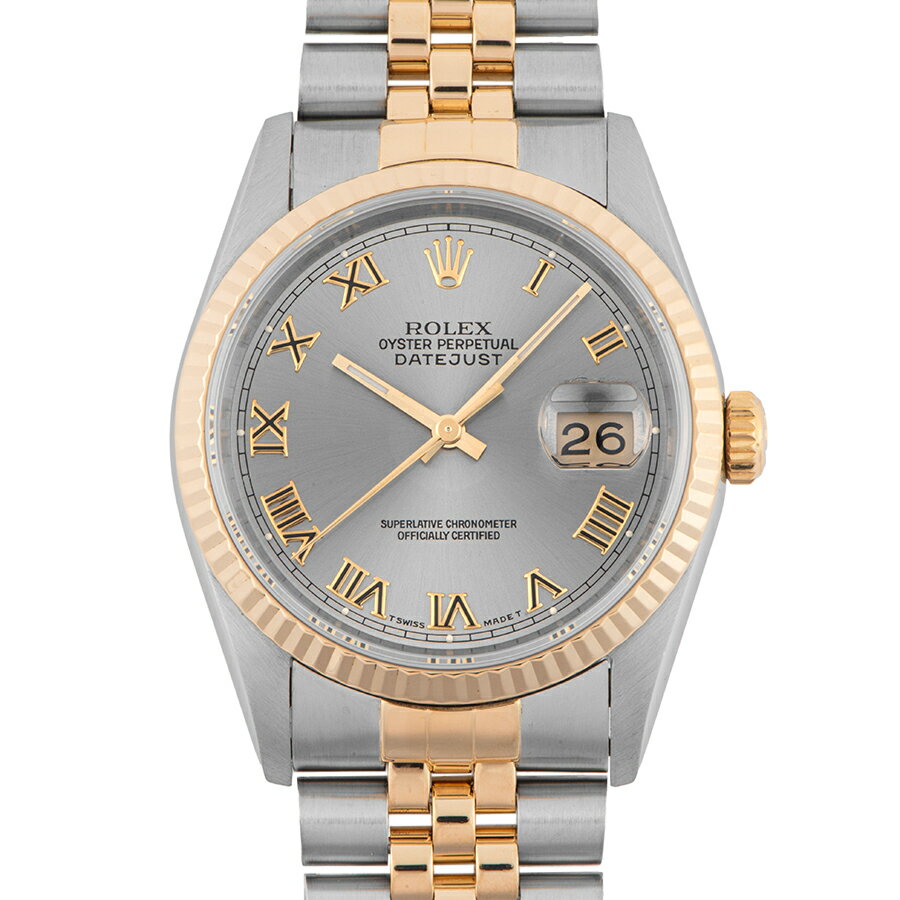 ROLEX ロレックス デイトジャスト 16233 W番 グレーローマン【中古】