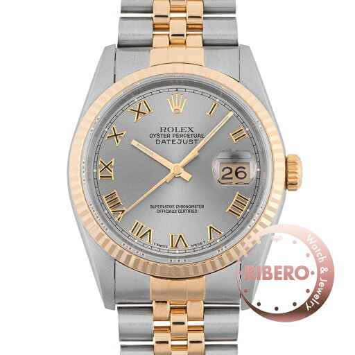 ROLEX ロレックス デイトジャスト 16233 W番 グレーローマン【中古】 ROLEX ロレックス デイトジャスト 16233 W番 グレーローマン【中古】