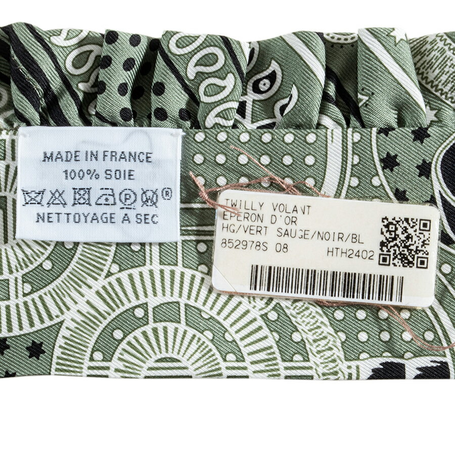 �ڳ�ŷ�����ѡ��������HERMES ����᥹ Eperon d'Or Bandana ���ץ��� �ɡ��� �Х���� 852978S 08 �ĥ��꡼ �������� 2024SS ���꡼�� �ۥ磻�ȡ���š�