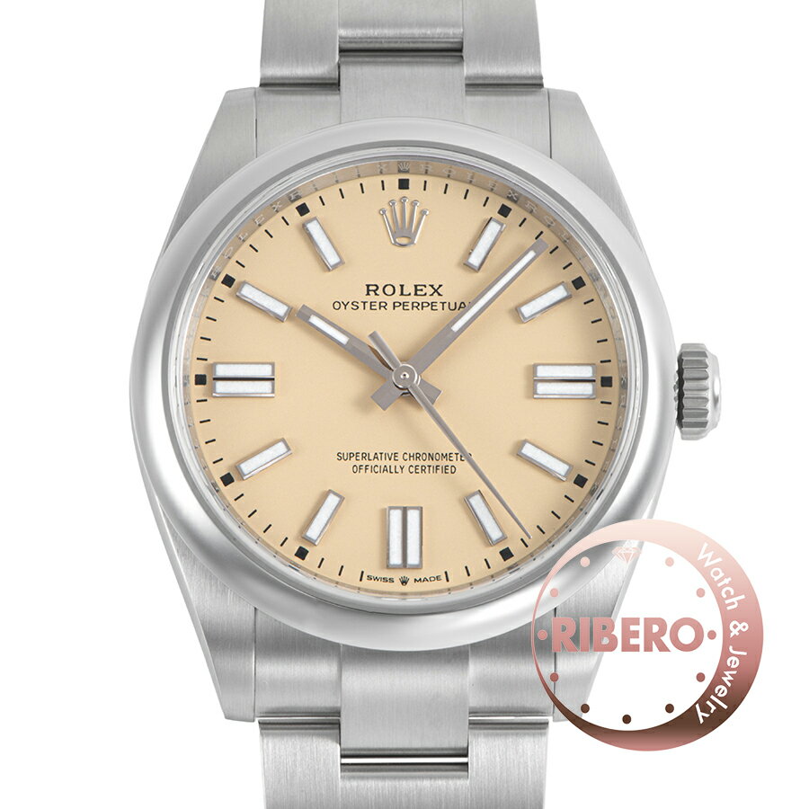 【新品】ROLEX ロレックス オイスターパーペチュアル41 134300 2025年新作 ベージュ【中古】