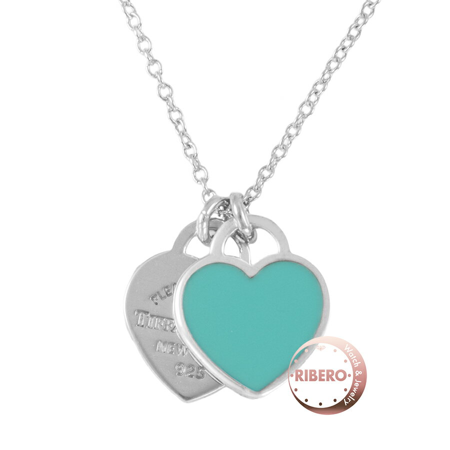 美品 ティファニー リターントゥ ダブルハート ミニ シルバー 925 TIFFANY&Co ティファニー リターントゥミニダブルハート